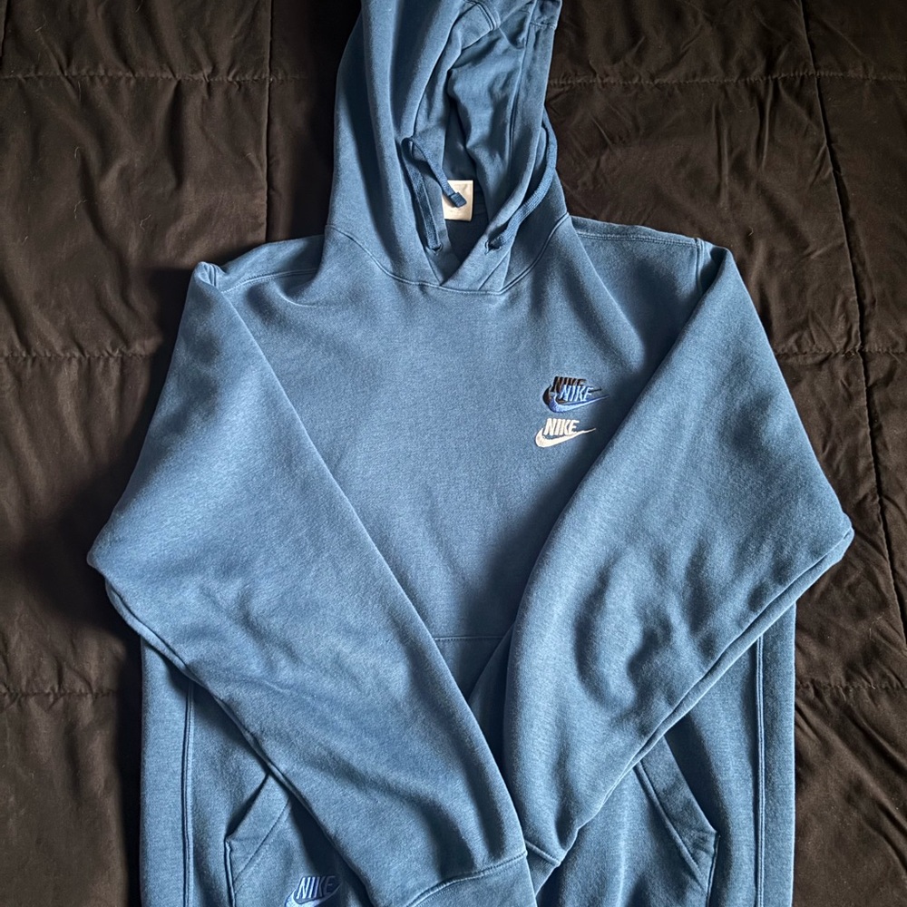 Nike Men's Slate Blue Hoodie